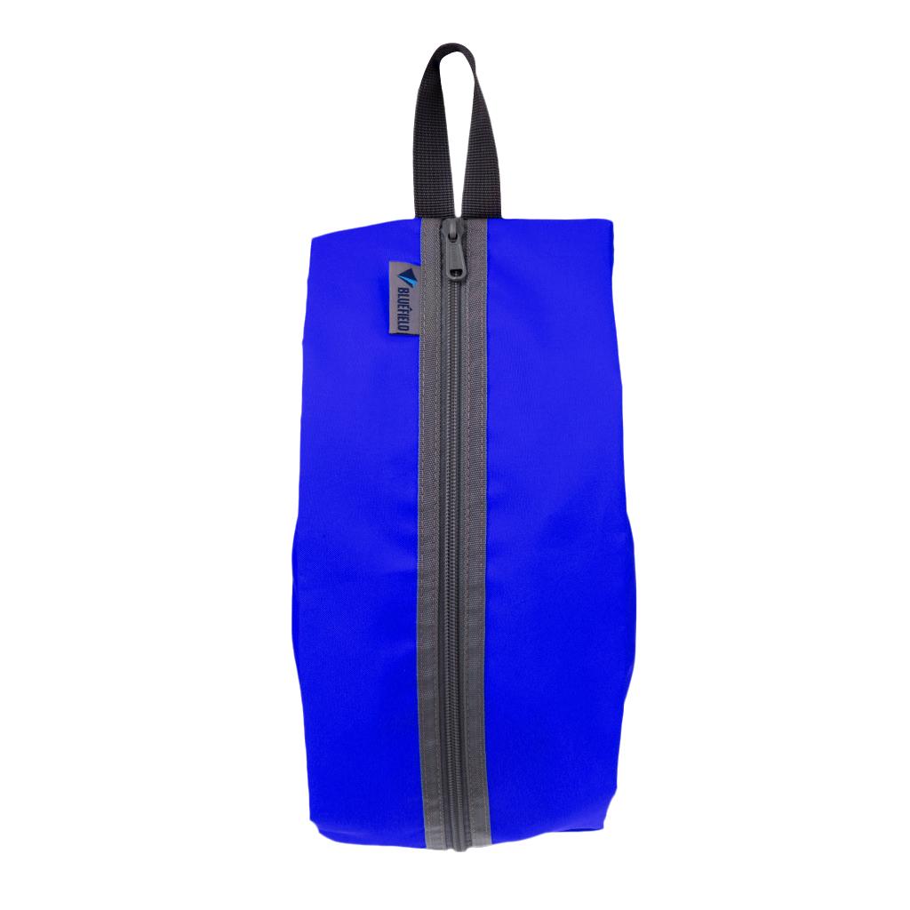 Waterproof Laundry Shoes Storage Pouch Portable Zipper Tote Bag Blue