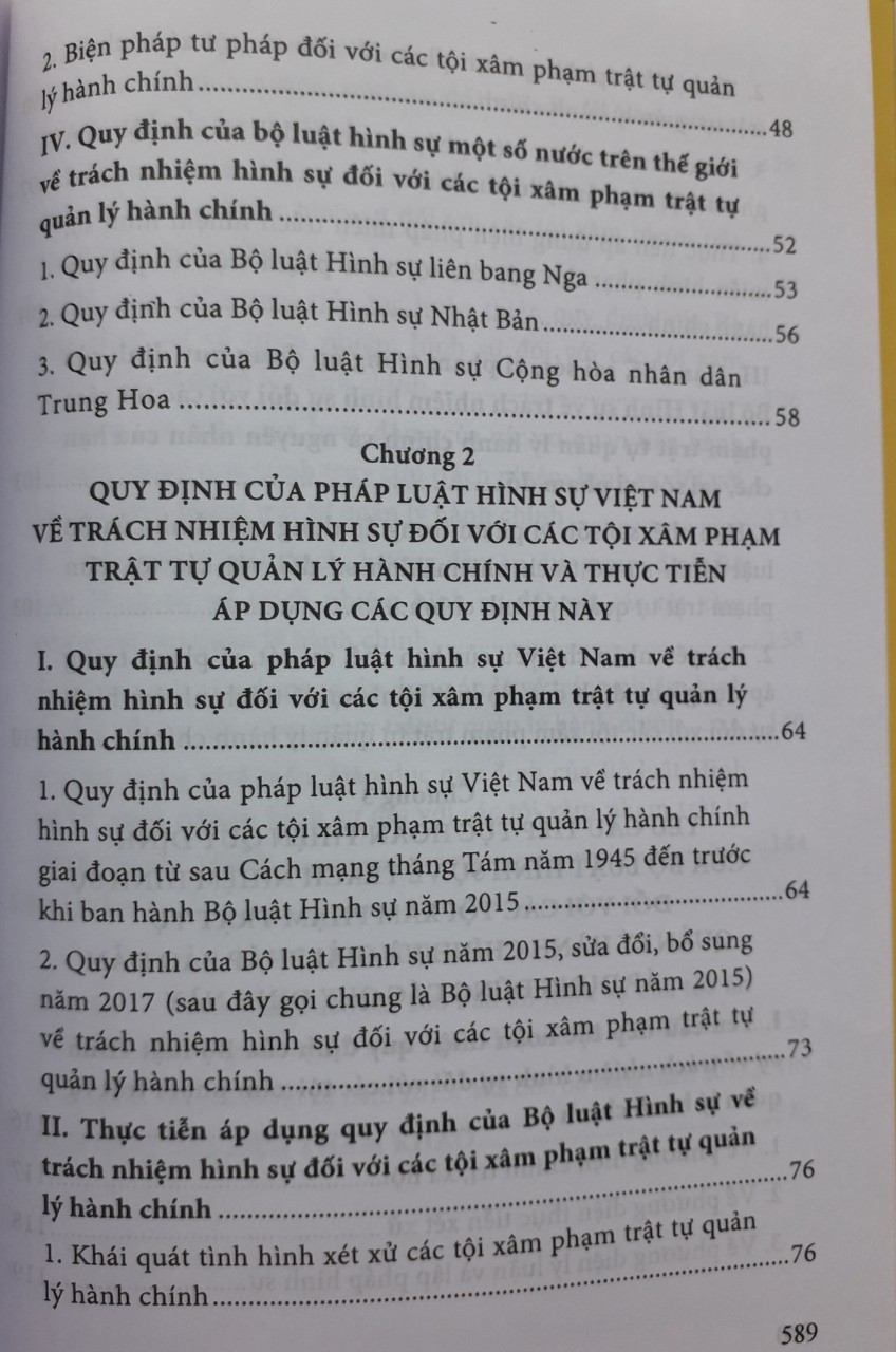 Trách Nhiệm Hinh Sự Đối Với Các Tội Xâm Phạm Trật Tự Quản Lý Hành Chính