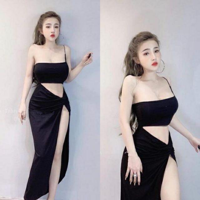 Đầm body xẻ tà