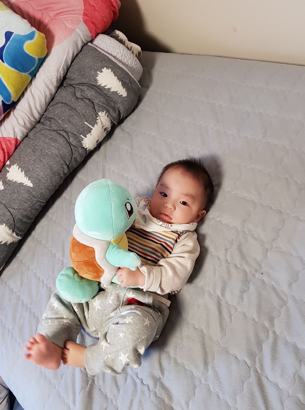 Thú bông Pokemon Rùa Kini Squirtle 28cm hàng Hàn cao cấp