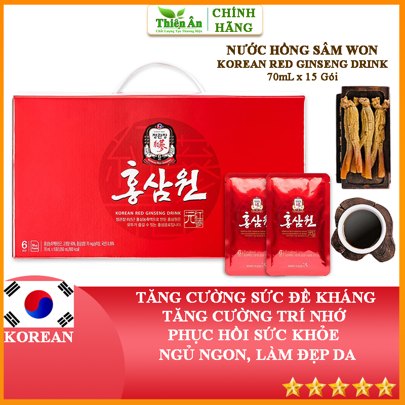 Nước Hồng Sâm Won KGC Cheong Kwan Jang 15 Gói 70ml