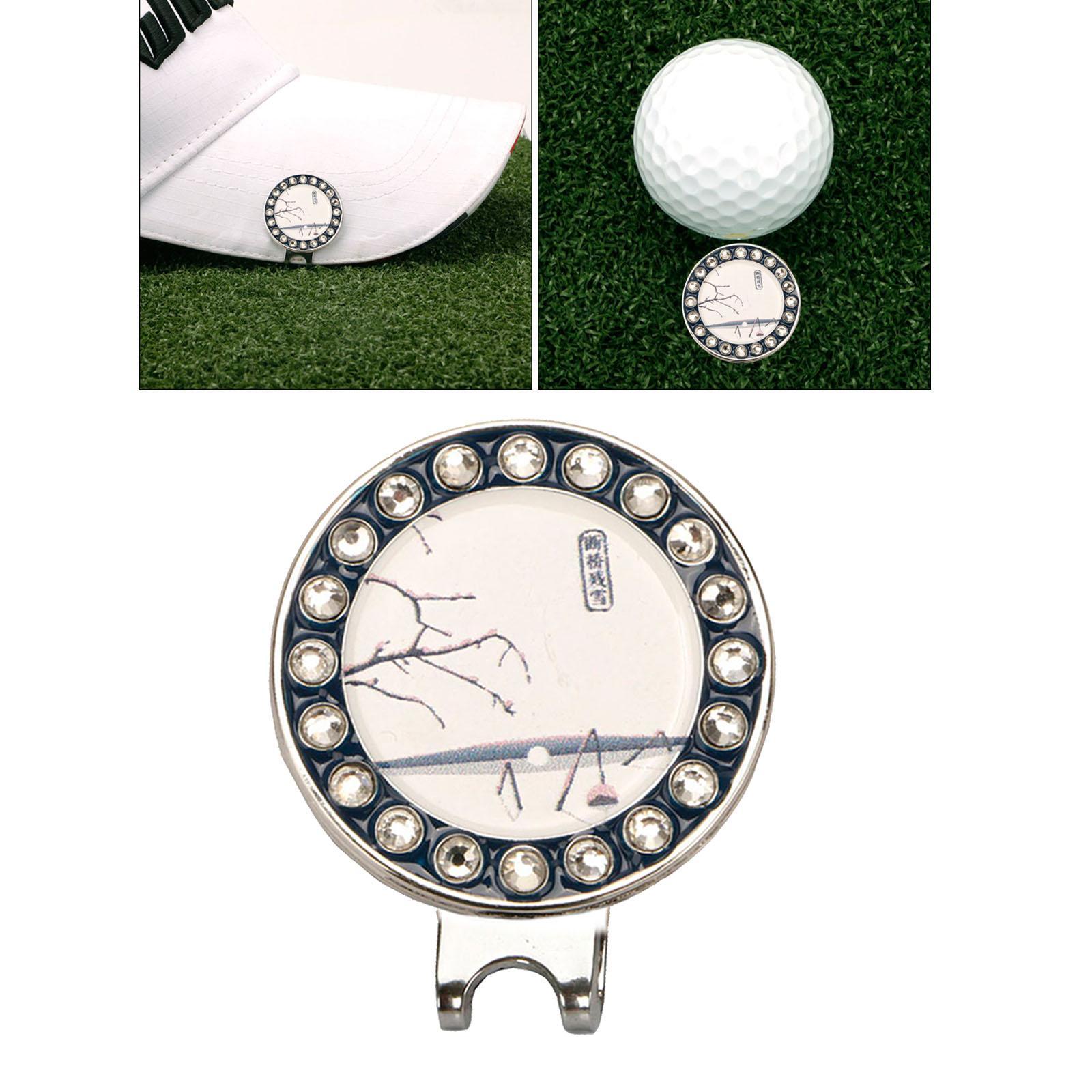 2x  Golf Ball Marker Hat Clip Golf Putting ball of training   Accessories Hat Clips Removable  Golf