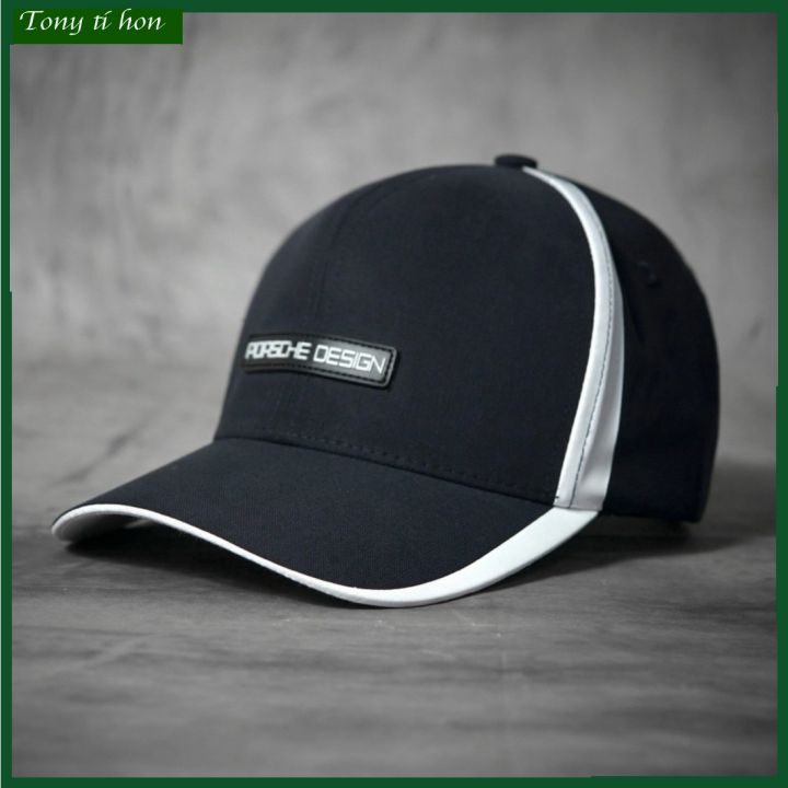 Tony tí hon - Mũ/nón kết lưỡi trai đen phối viển trắng thời trang nam nữ cao cấp