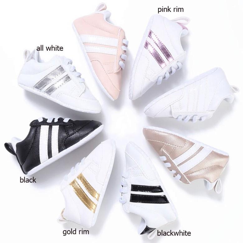 Giày Sneaker PU mềm cho trẻ sơ sinh và trẻ tập đi