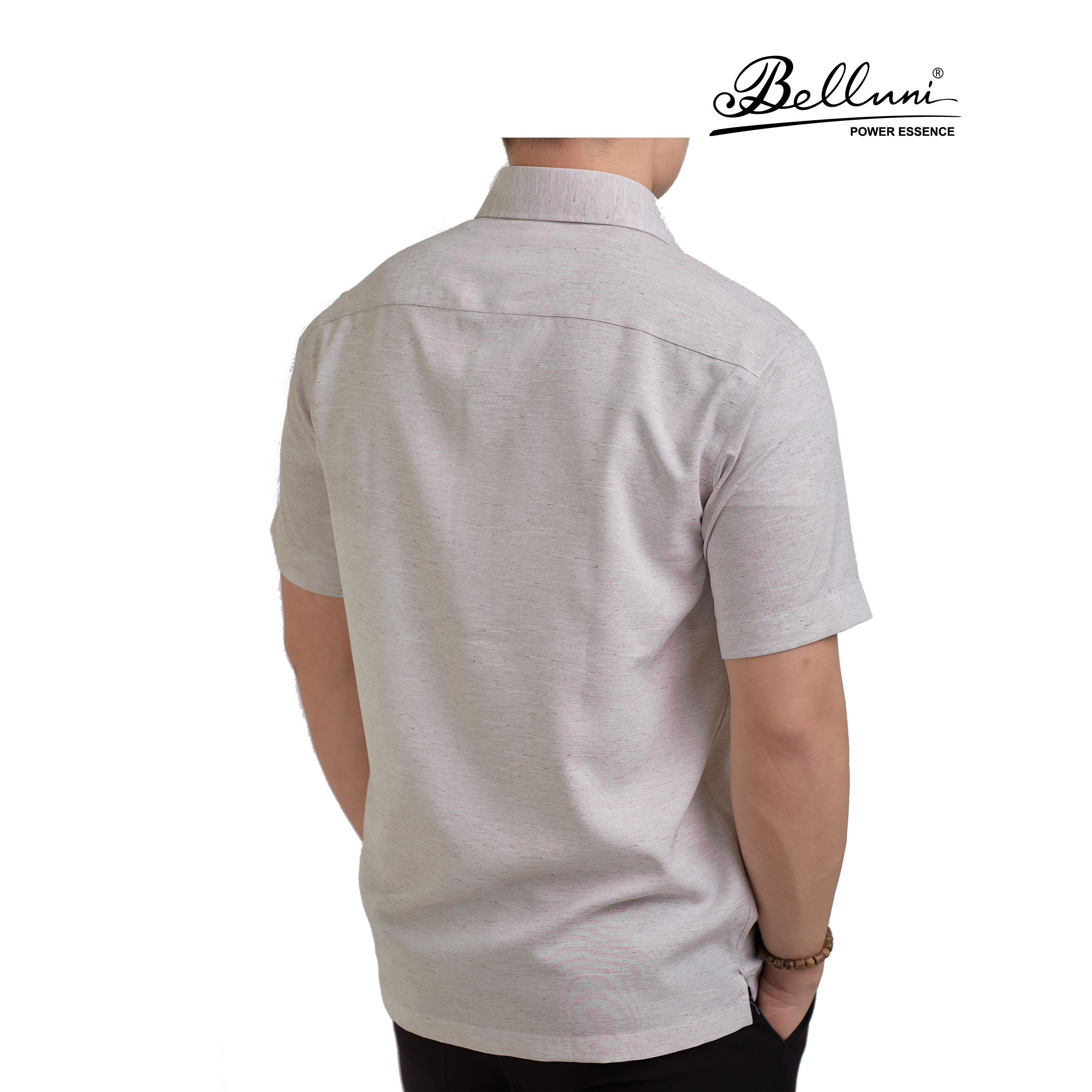 Áo sơ mi nam ngắn tay cao cấp BELLUNI vải sợi Hàu mềm mượt - ABN.SPOS.BE.239.V5