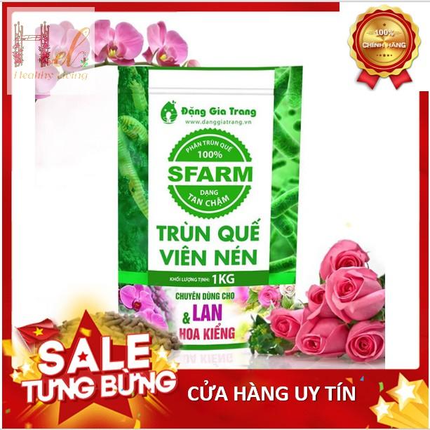 Trùn quế viên nén phân tan chậm không tạp chất Sfarm Trồng Rau Sạch, Hoa, Bằng Đất Sạch, Xơ Dừa Và Phân Bón Hữu Cơ