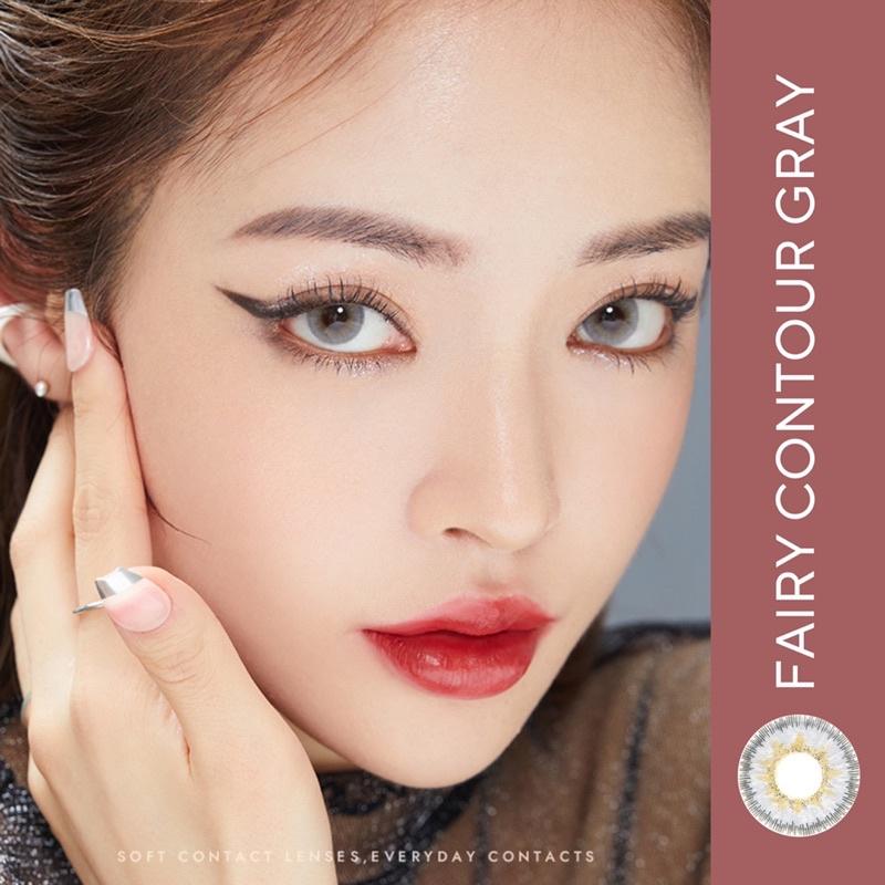 Kính Áp Tròng Cao Cấp Fairy Contour Gray 14.2 FAIRY SHOP CONTACT LENS độ cận 0 đến 10 độ