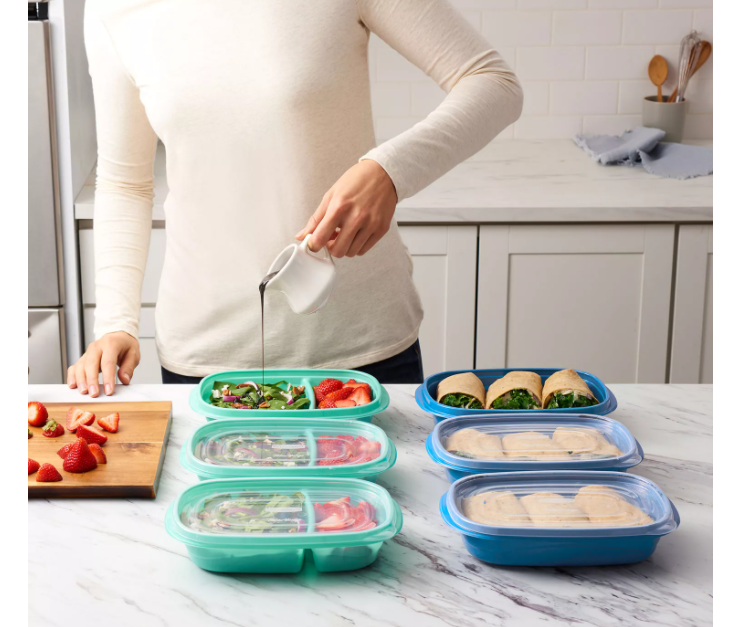 Bộ hộp đựng cơm Take along nhựa nguyên sinh Rubbermaid USA