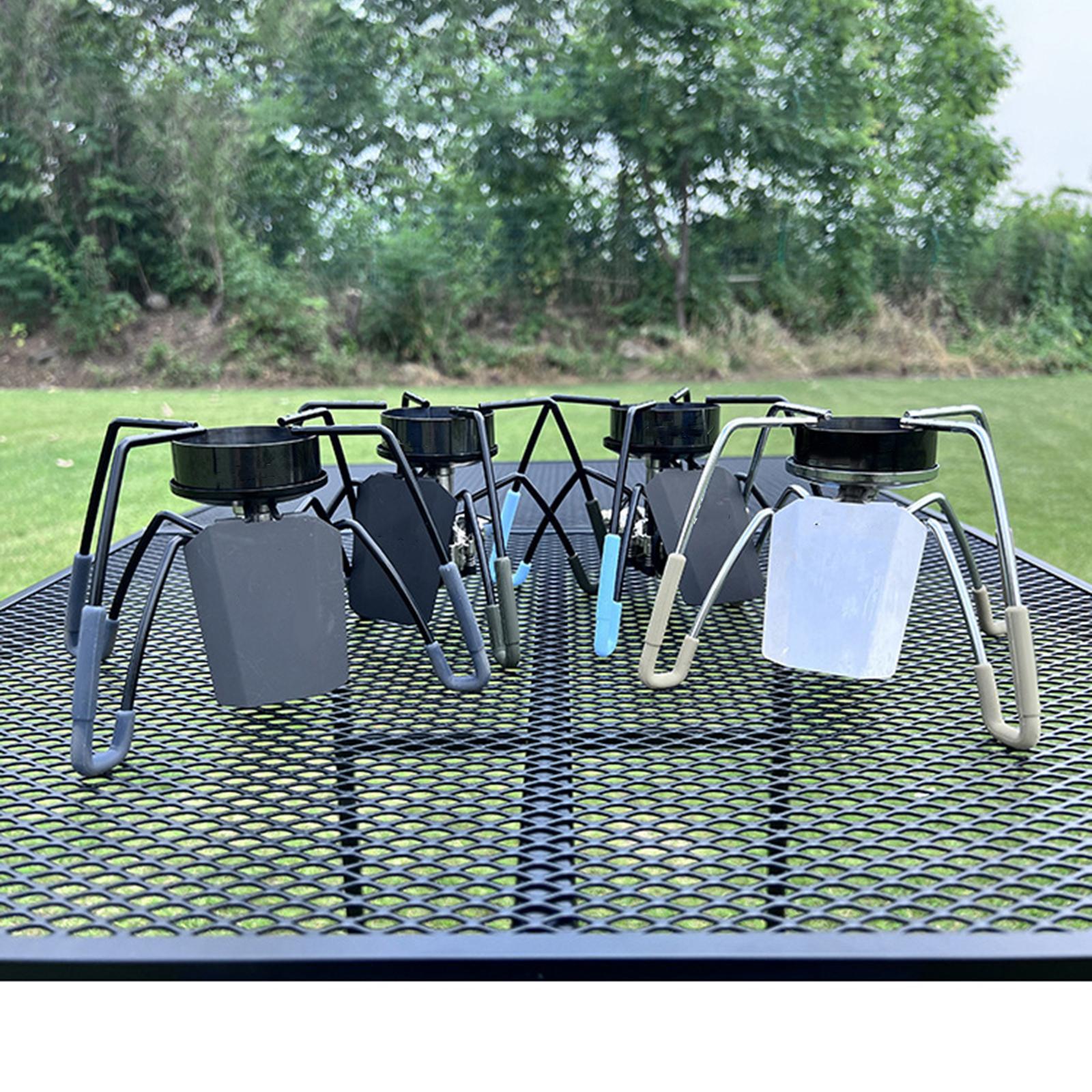 4x Spider  Leg Protector Silicone Tube Anti Scald Practical Durable Anti Slip Furnace Burner Leg Cover for Hiking BBQ Cookware Supplies