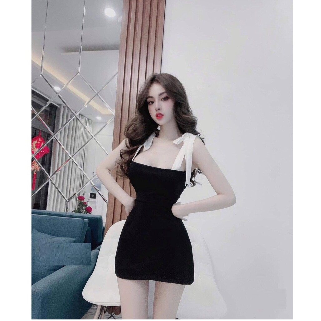 Váy BUỘC NƠ VAI ôm body sexy trẻ trung