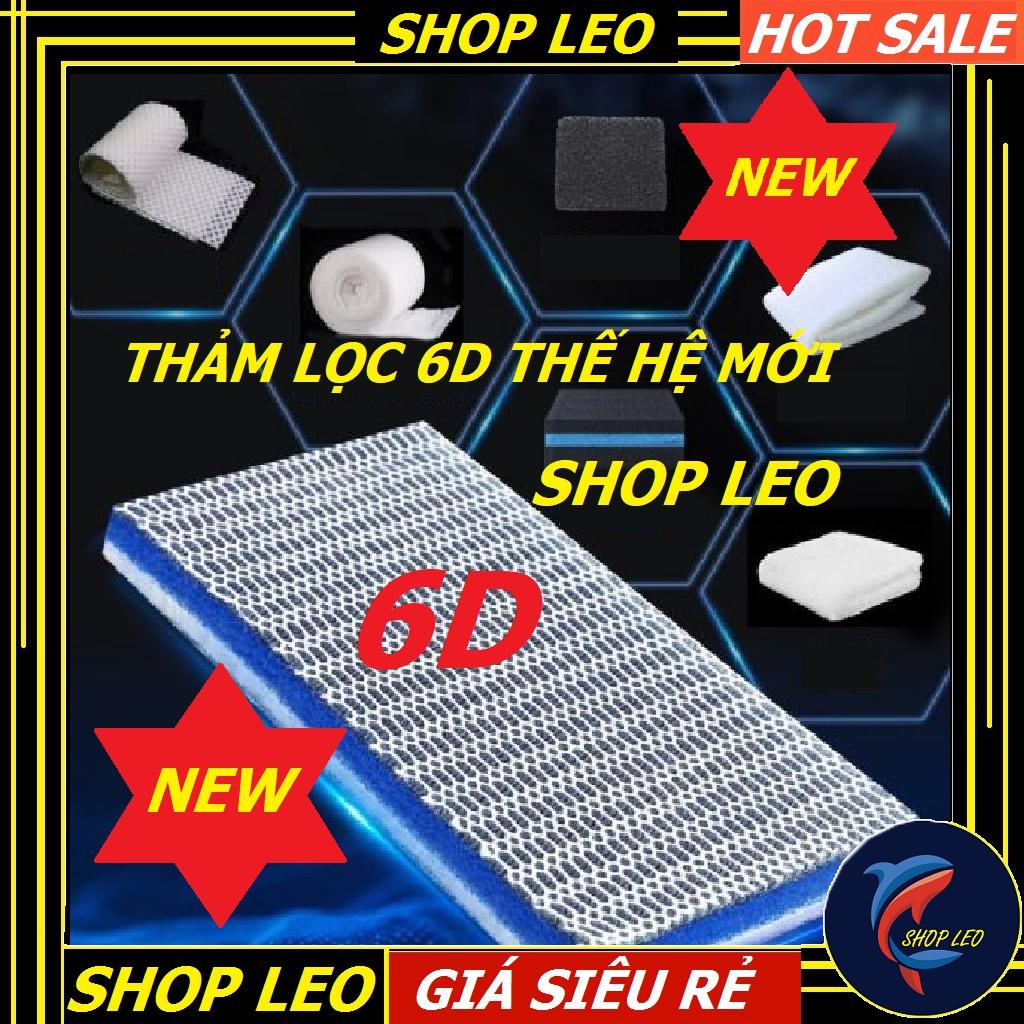 Tấm Lọc 6D thế hệ mới   6 lớp lọc cặn bẩn siêu sạch- lọc thô cho bể cá cảnh- phụ kiện thủy sinh-shopleo