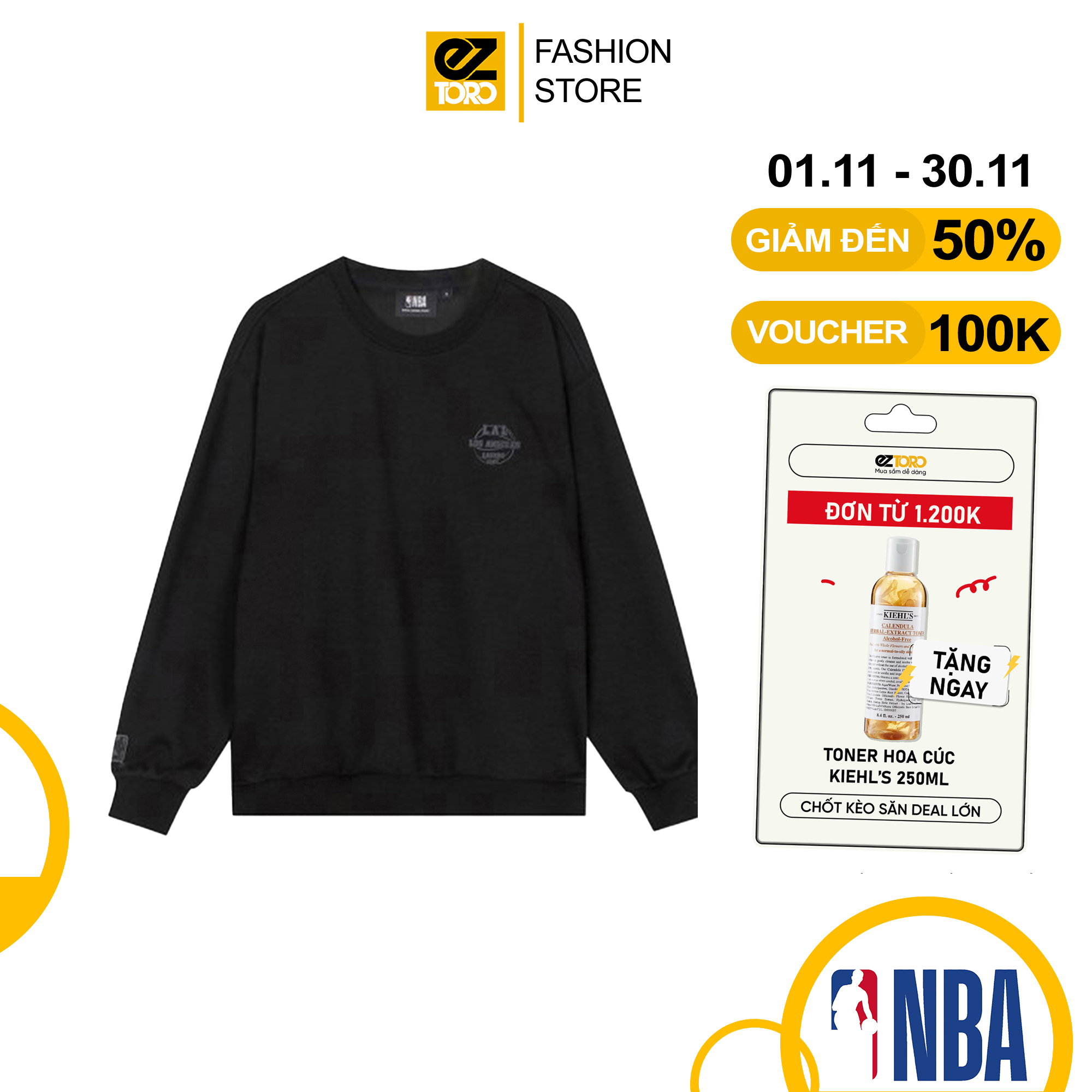 Áo tay dài NBA NYK Classic Letter Man-to-Man - Sweater cho nam, nữ, unisex