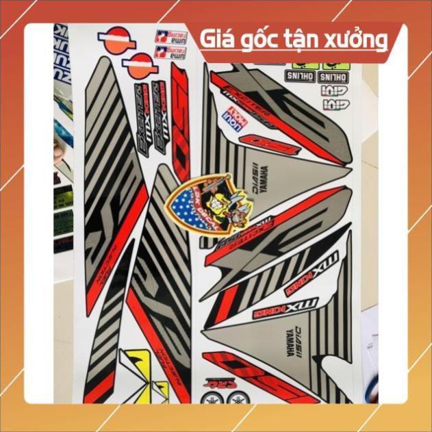 Tem rời ex 150 sọc đỏ đen 3 lớp