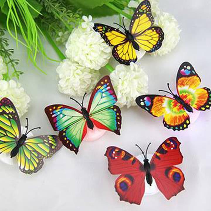 Combo 5 Đèn Led Dán Tường Hình Bướm