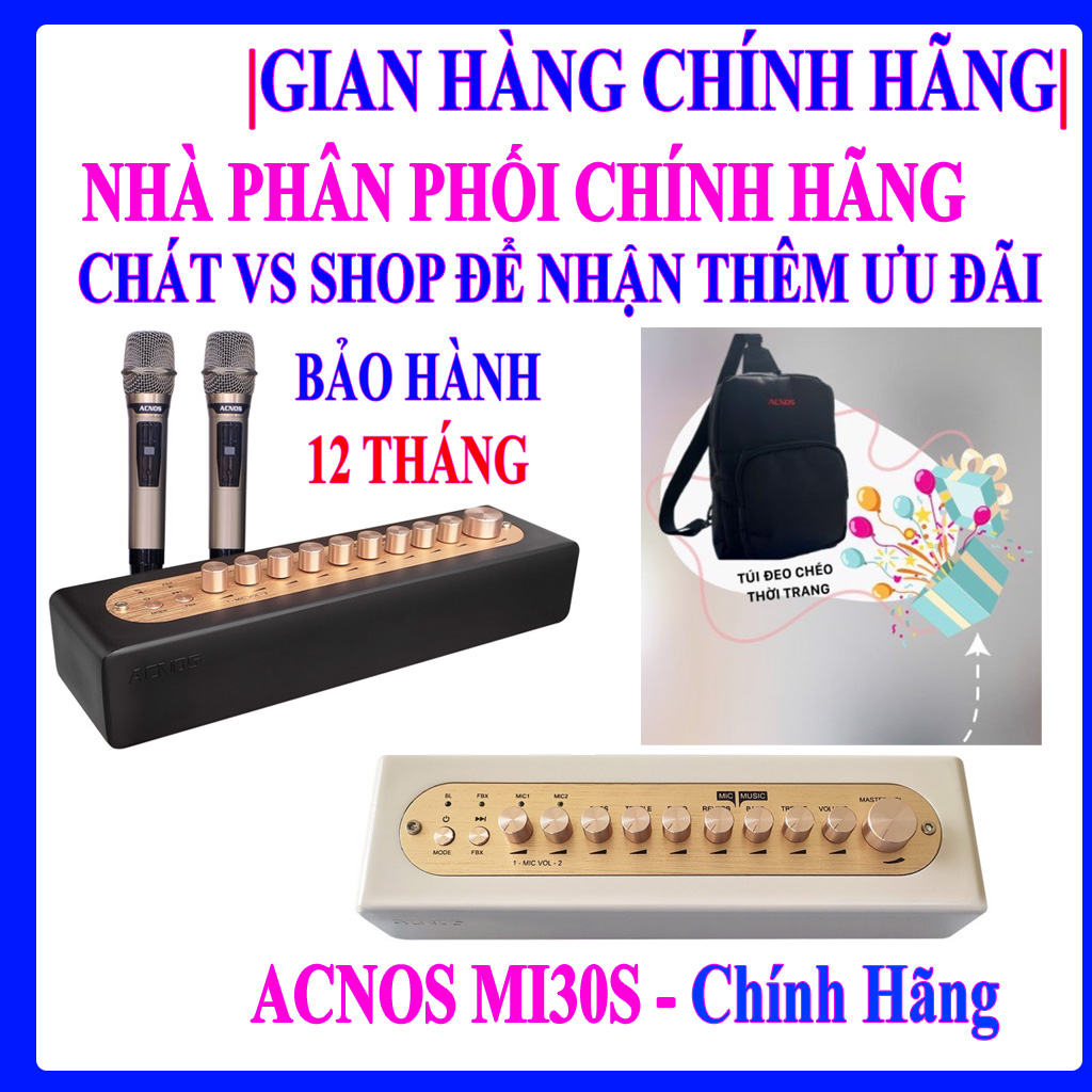 Vang số Acnos MI30S - HÀNG CHÍNH HÃNG - TẶNG KÈM TÚI ĐEO