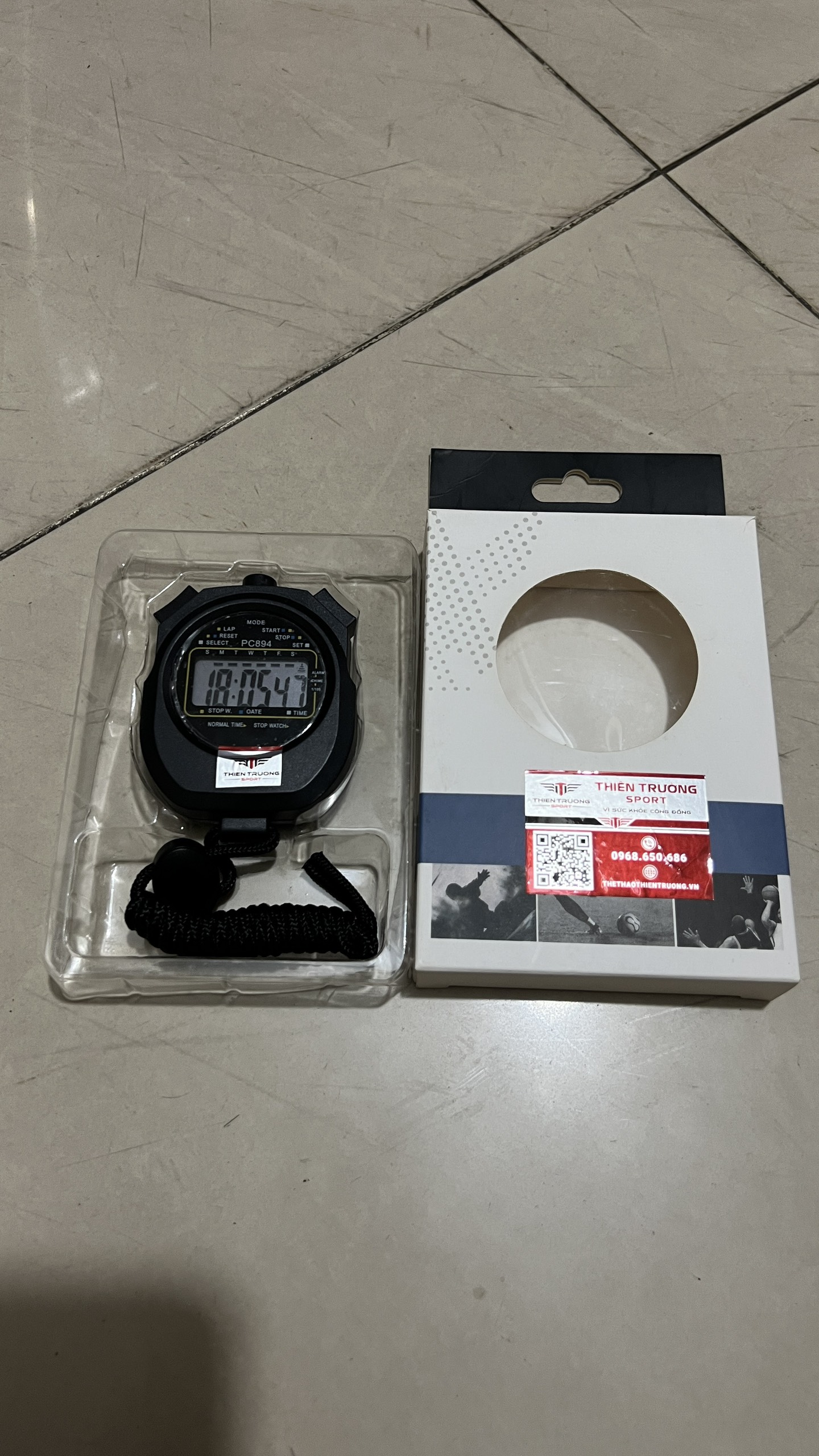 Đồng hồ bấm giây, đồng hồ bấm giờ 894, đồng hồ đo hiệu suất T THIEN TRUONG SPORT