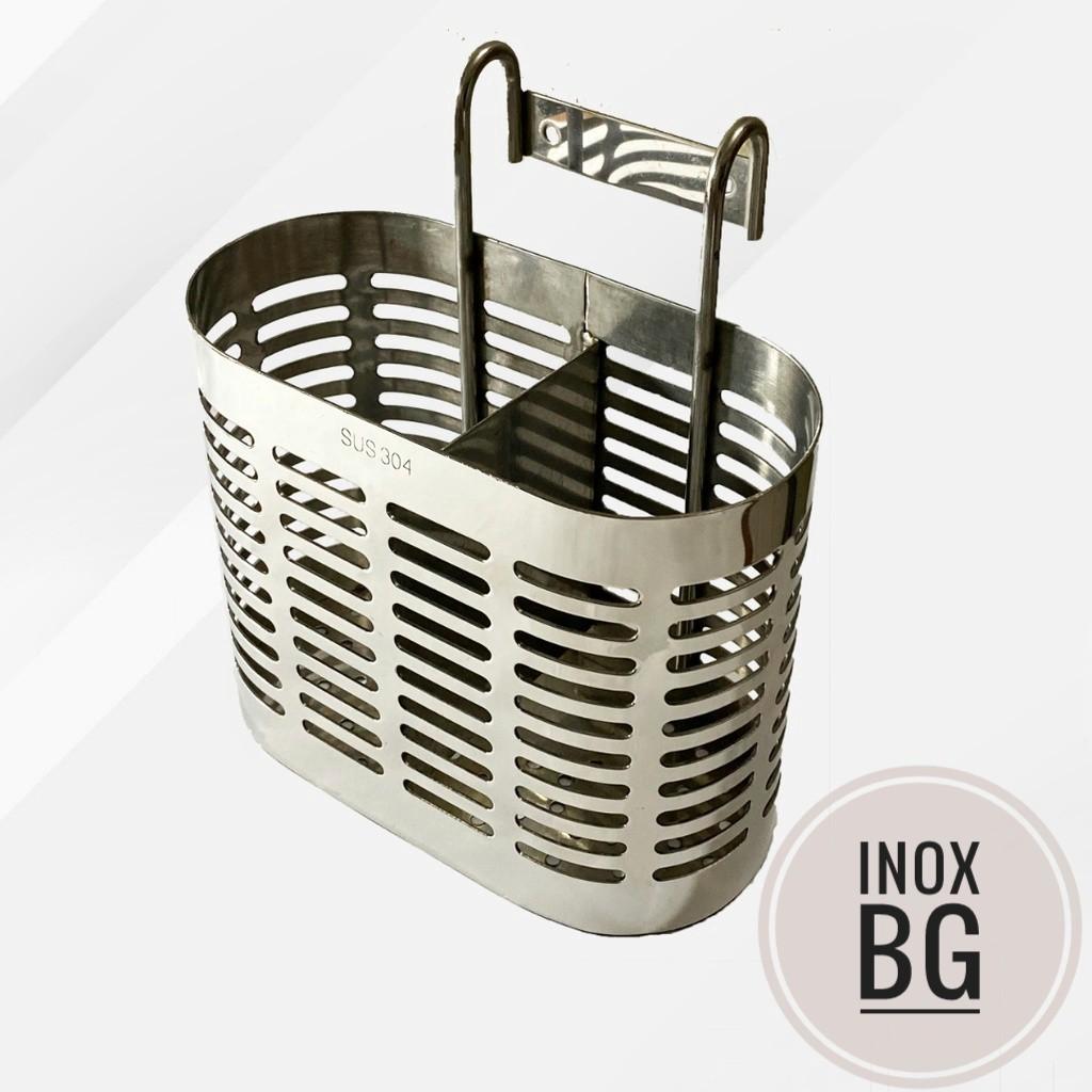 ỐNG ĐŨA 2 NGĂN BẦU DỤC INOX DẦY SÁNG BÓNG..GIỌ ĐŨA 2 NGĂN