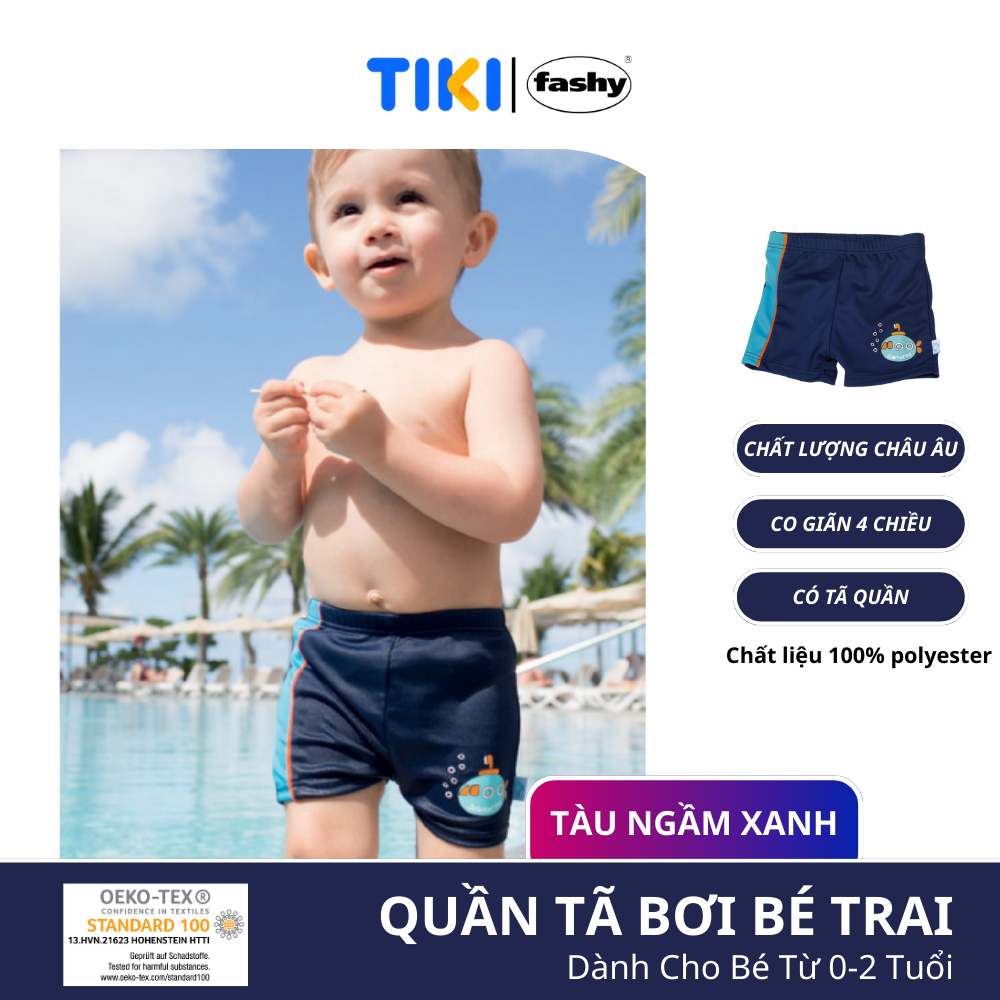 Quần Tã Bơi Bé Trai Tàu Ngầm Fashy - Xanh Navy