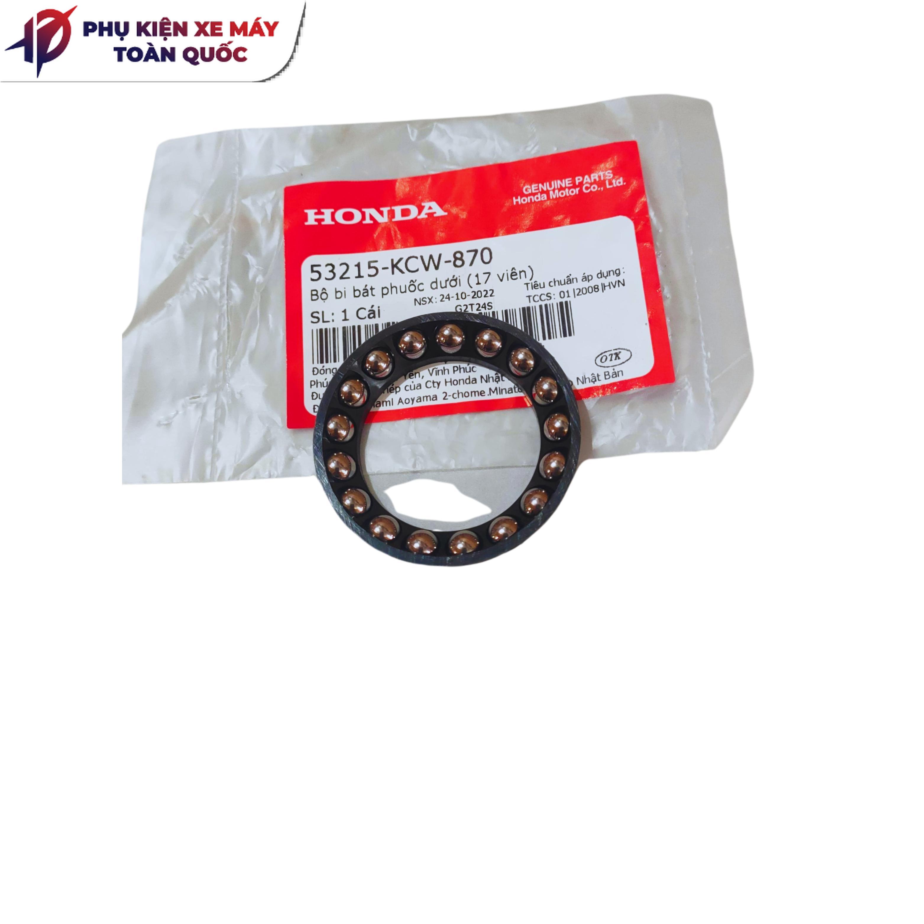 Bộ bi bát phuốc dưới (17 viên) HONDA LEAD 110 -53215KCW870