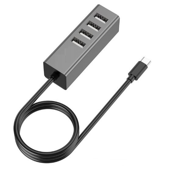 Bộ chia cổng Type C ra Hub 4 cổng USB 2.0 - Giao màu ngẫu nhiên