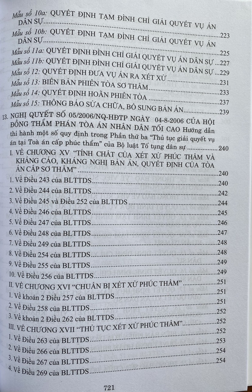 Hệ Thống Các Nghị Quyết Của Hội Đồng Thẩm Phán, Toà Án Nhân Dân Tối Cao Về Dân Sự Và Tố Tụng Dân Sự Từ Năm 1990 Đến 2023