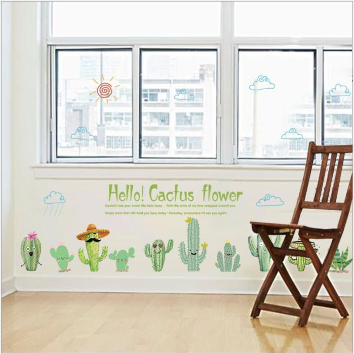 Decal dán tường trang trí - HELLO XƯƠNG RỒNG