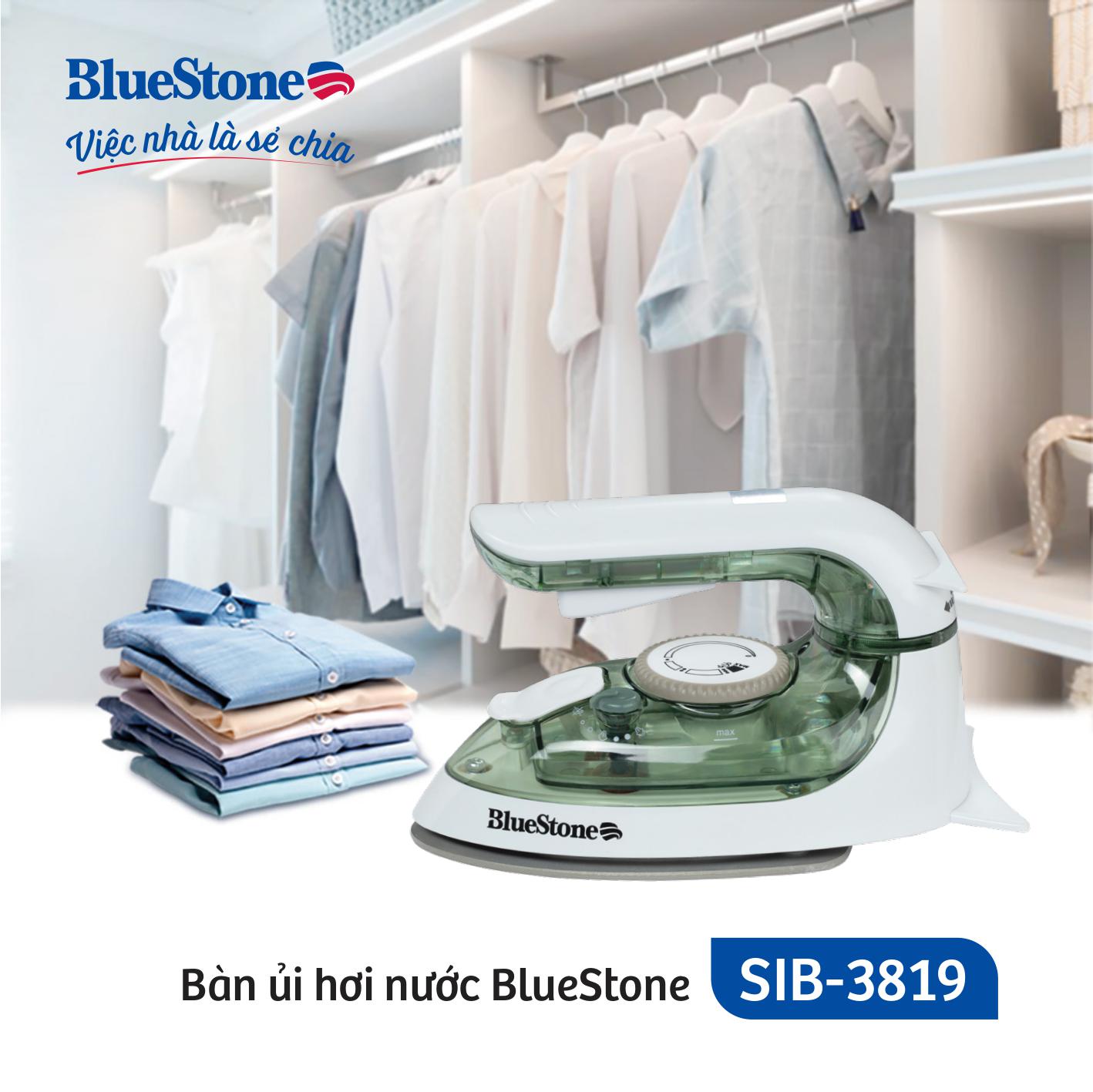 Bàn ủi hơi nước du lịch mini BlueStone SIB-3819 (1200W) - Hàng Chính Hãng