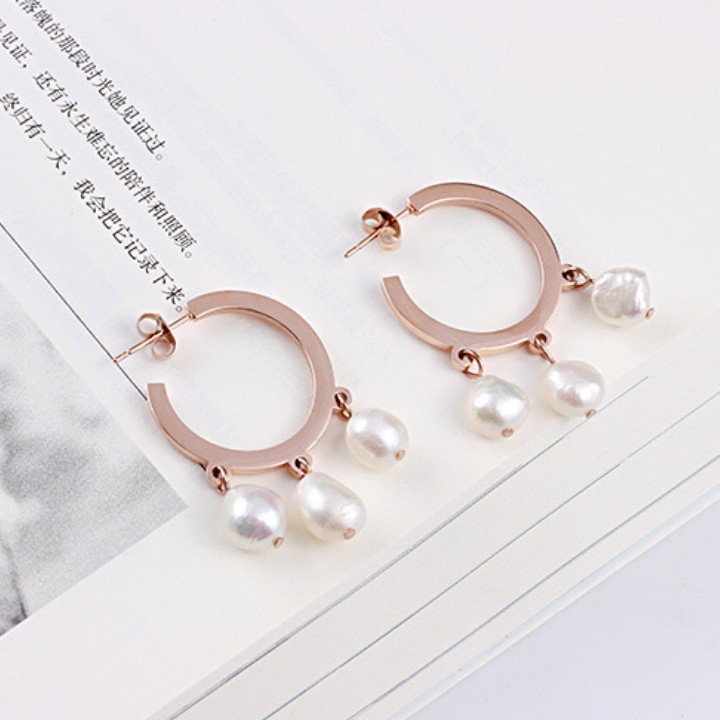 Bông Tai Dự Tiệc Titan Không Đen TT 1745