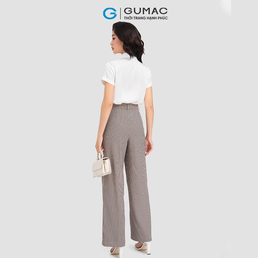 Quần suông phối viền GUMAC QD03048