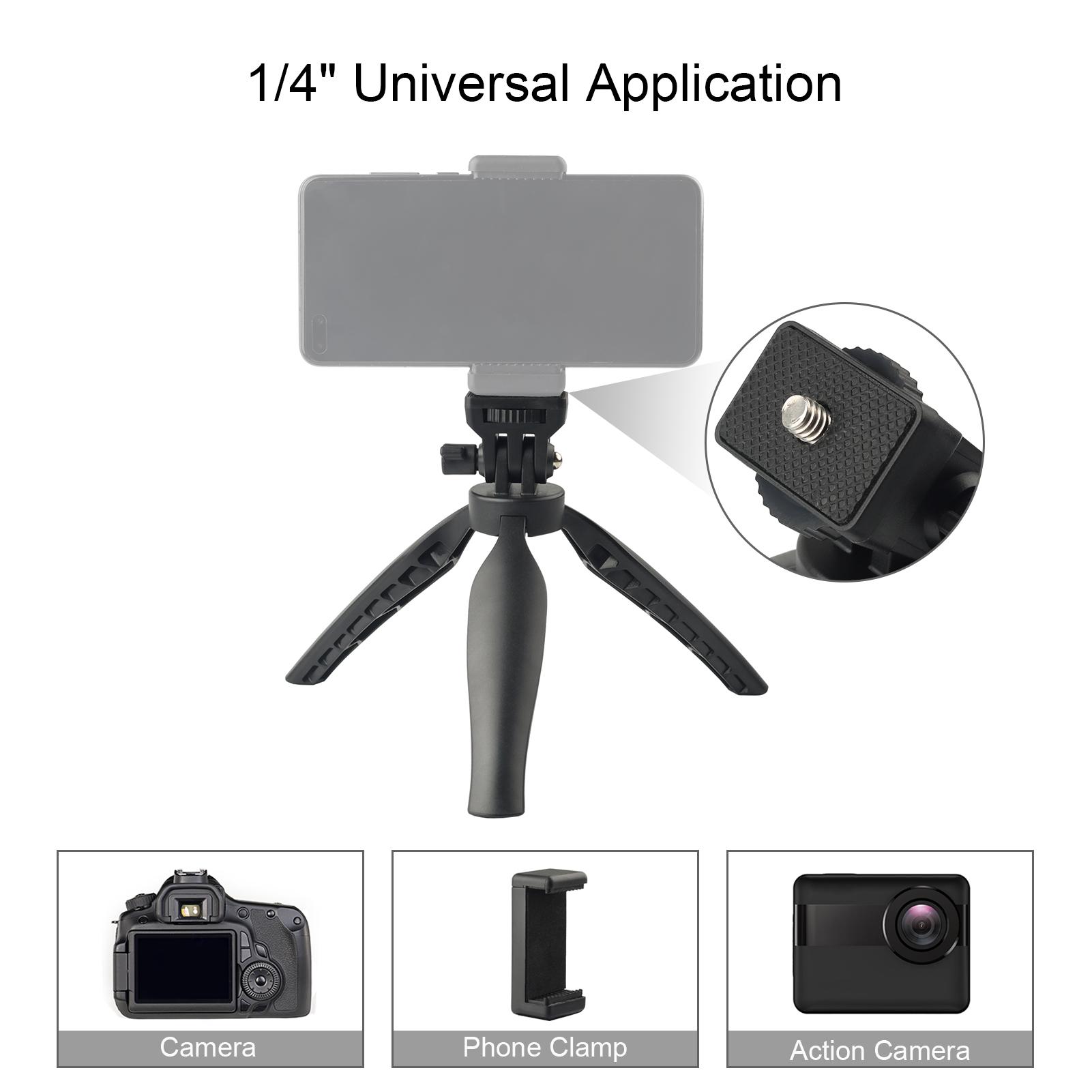 Chân máy bàn mini có thể gập lại 180 ° với Giao diện 1/4 inch Đa năng cho máy ảnh DSLR SLR Gắn điện thoại
