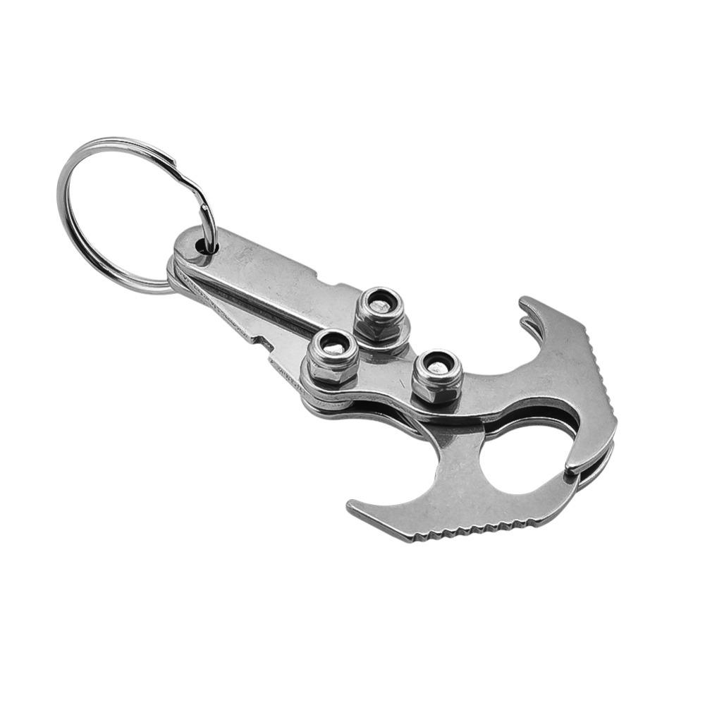 Bộ 2 móc trọng lực và khóa carabiner bằng vật liệu thép không gỉ, Thích hợp cho cắm trại,