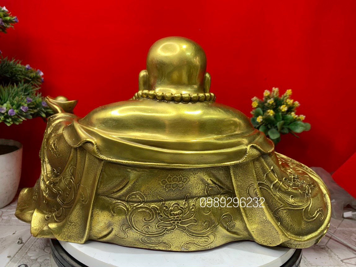 Tượng phật Di Lặc bằng đồng vàng