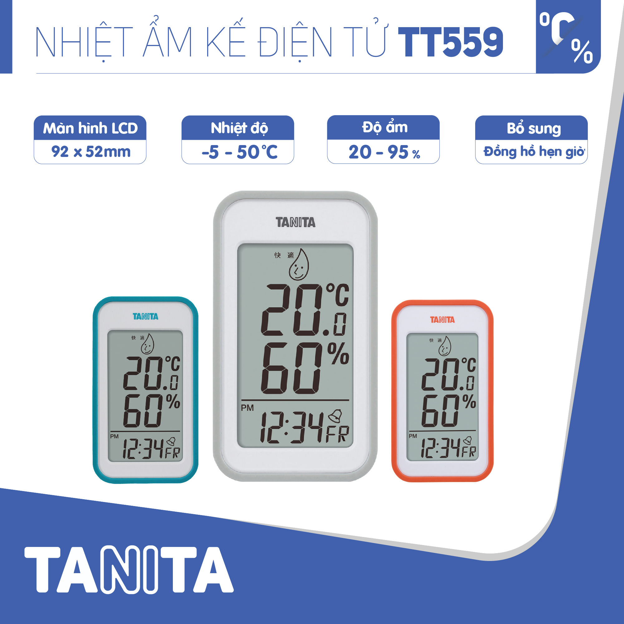 Nhiệt ẩm kế điện tử Tanita TT559 chính hãng nhật,Nhiệt ẩm kế cơ,Nhiệt ẩm kế điện tử,Nhiệt ẩm kế nhật,Nhiệt ẩm kế chính xác,Nhiệt ẩm kế phòng,Nhiệt ẩm kế trong phòng cho trẻ sơ sinh,Nhiệt ẩm kế treo tường,Nhiệt ẩm kế đo độ ẩm, Nhiệt ẩm kế tanita, Nhiệt ẩm kế nhật bản Ẩm kế