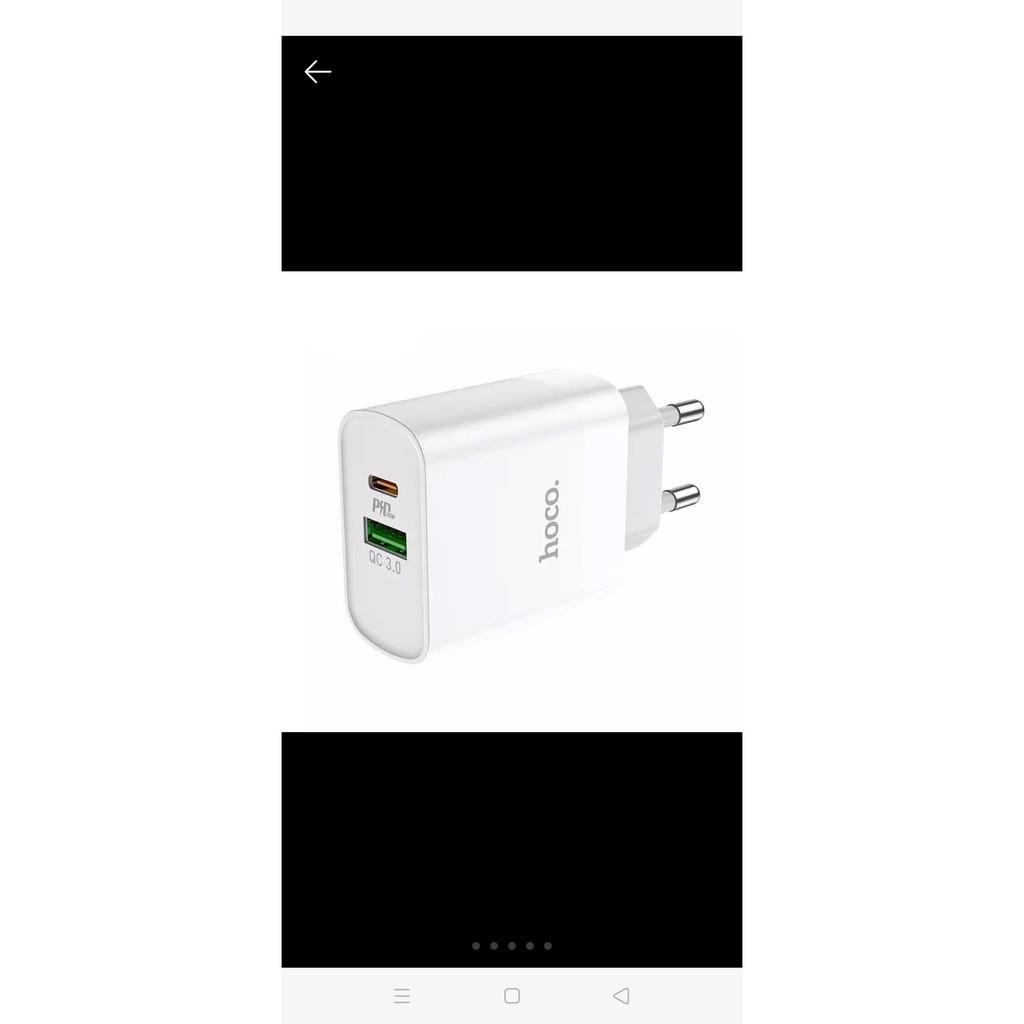 Cóc sạc nhanh HOCO 20W C80A - USB 3.0A - PD - QC3.0 - Hàng Chính Hãng