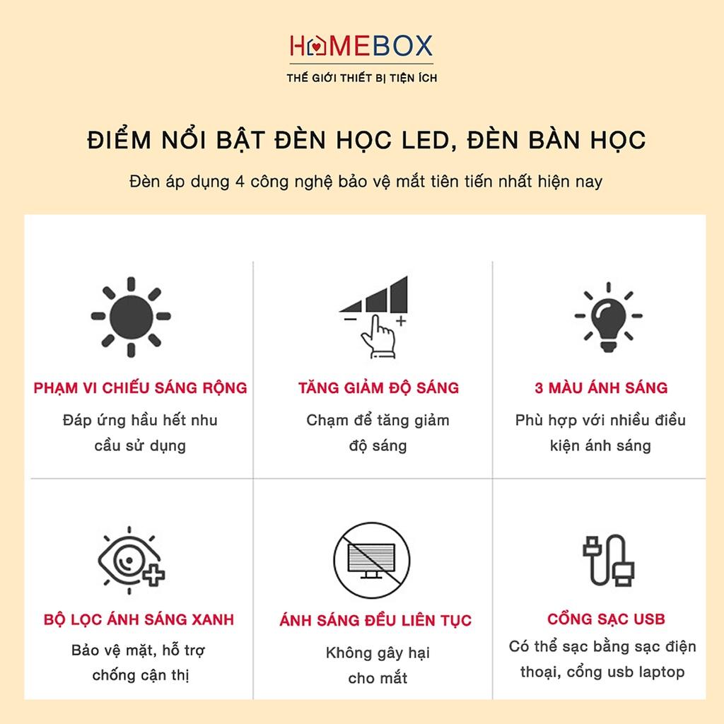 Đèn học, để bàn làm việc tích điện cấu tạo đèn Led chống mỏi mắt khi đọc sách