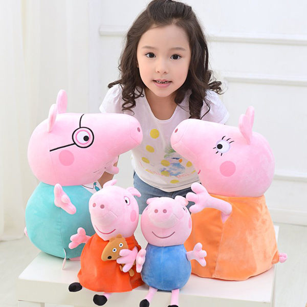 Gấu Bông Heo Peppa Bố (Cao 40 Cm) Gb13 (Xanh Lá Cây)