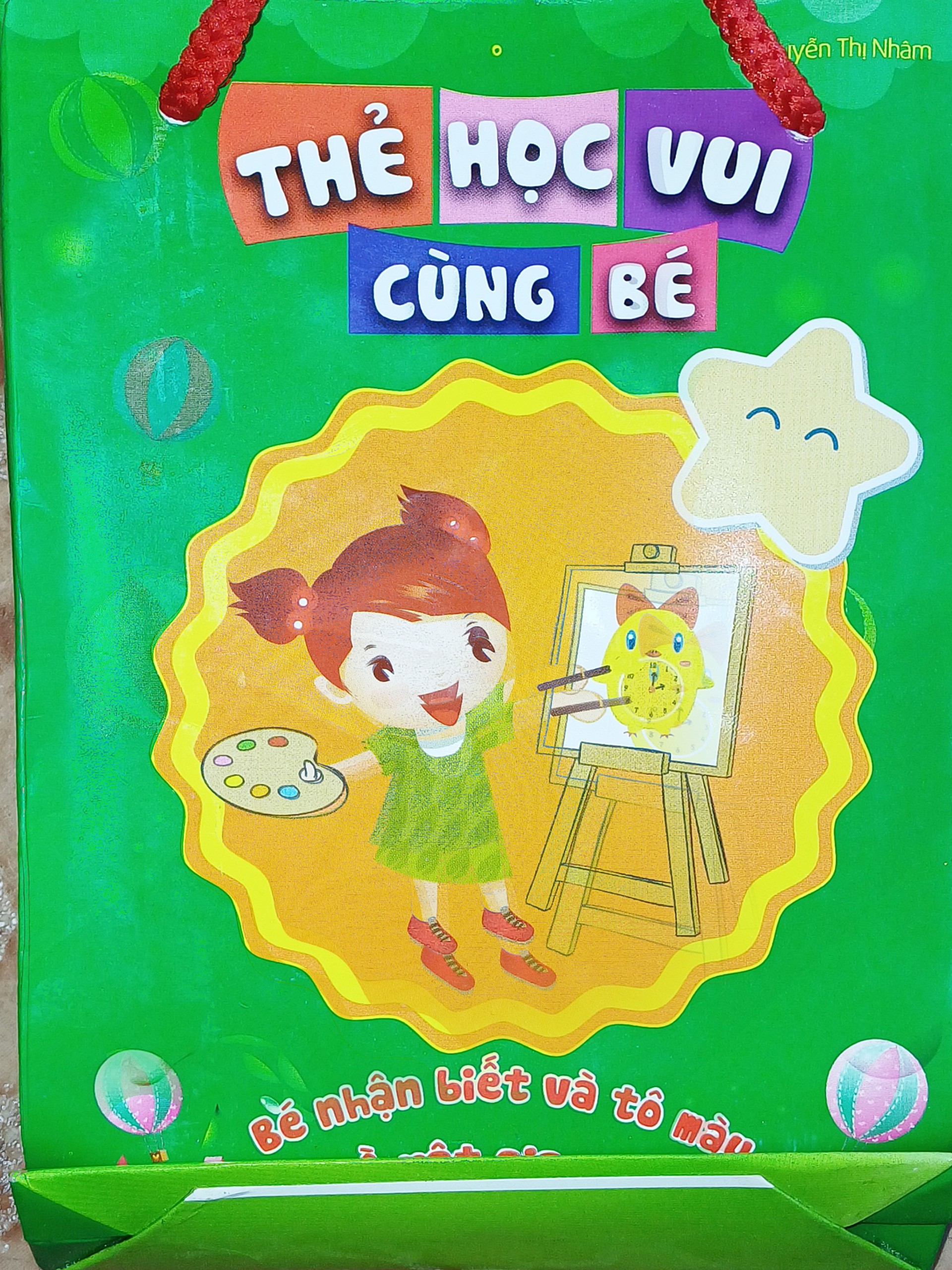 Thẻ Học Vui Cùng Bé - Bé Nhận Biết Và Tô Màu Đồ Vật Gia Đình