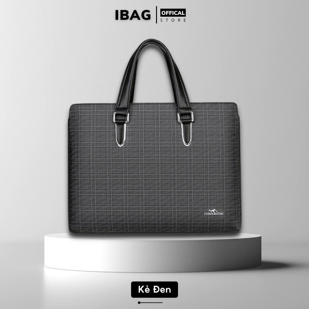 Cặp da công sở Cặp văn phòng Cao Cấp PUFANDAISHU Chất liệu Da PU cực bền,Cặp Đựng Laptop 14inh,Vệ sinh dễ dàng-
