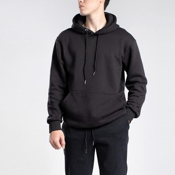 Áo hoodie unisex form rộng trơn dài tay LADOS - 9064 với chất thun nỉ dày ,mềm mịn