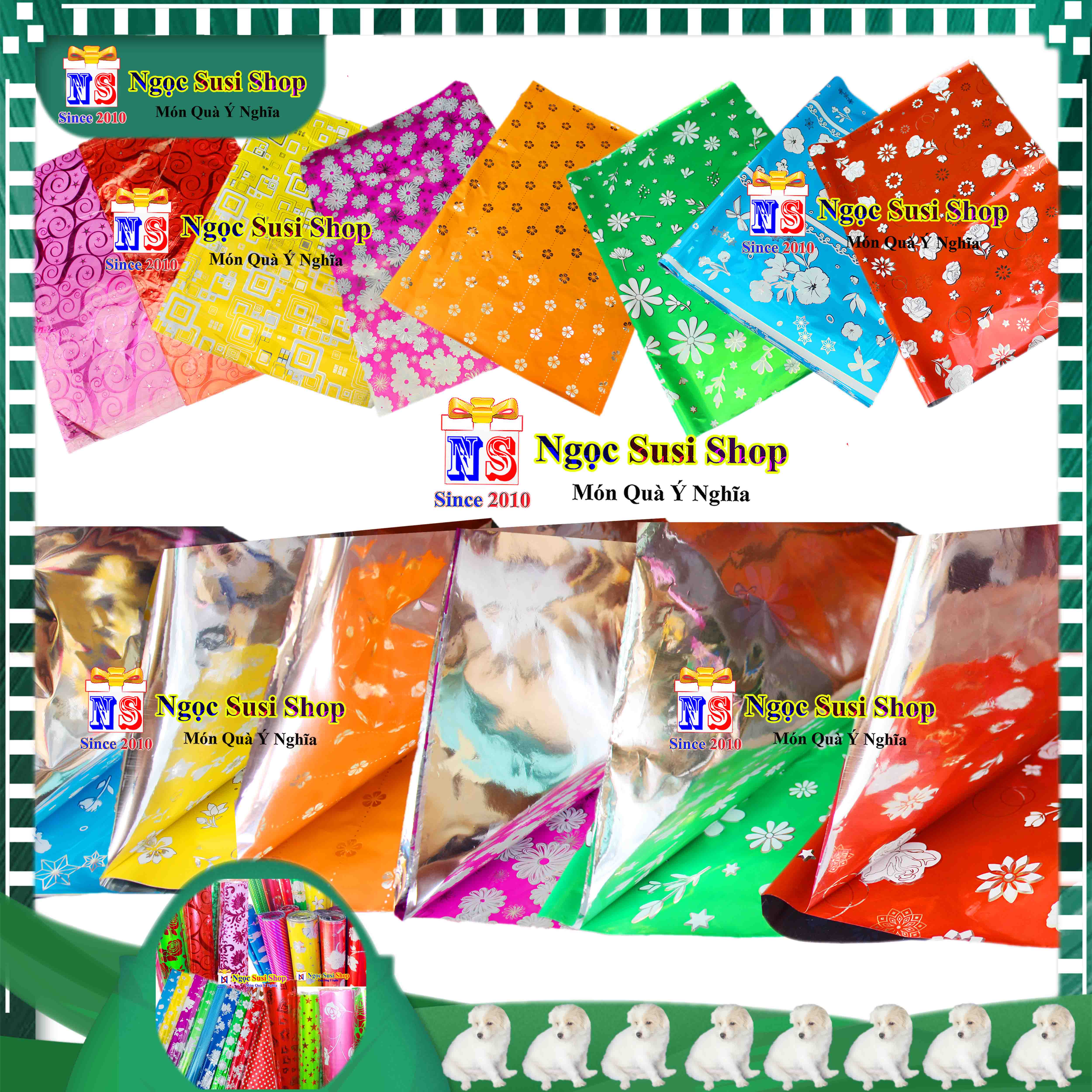GIẤY GÓI QUÀ KIẾNG DÙNG GÓI HỘP QUÀ SIZE 70X50CM - MUA CHỌN SỐ LƯỢNG NGẪU NHIÊN MÀU