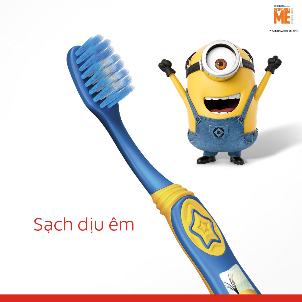 Bộ 2 kem đánh răng 90g và bàn chải Colgate cho trẻ em Minion