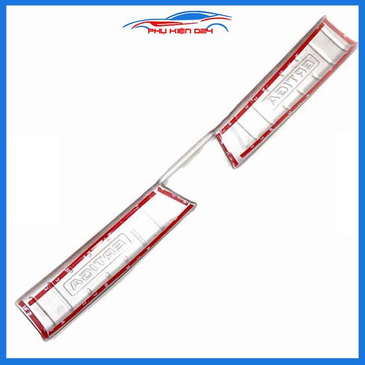 Ốp chống trầy cốp Ertiga 2019-2020-2021-2022 inox sáng bóng bảo vệ xe chống va đập