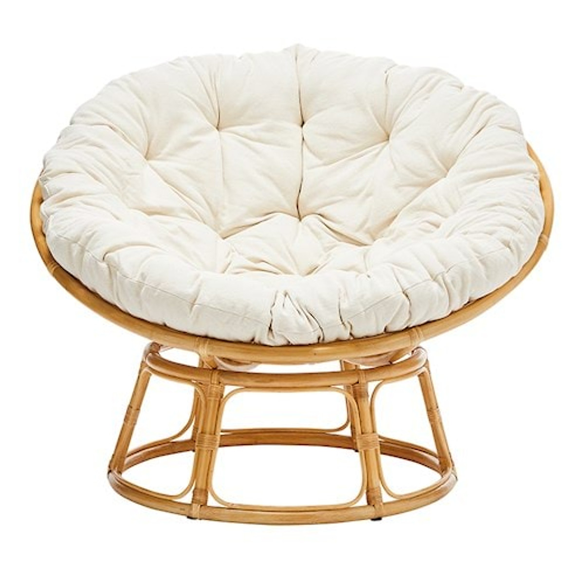 Ghế lười Tundo papasan mây thật cao cấp kèm nệm