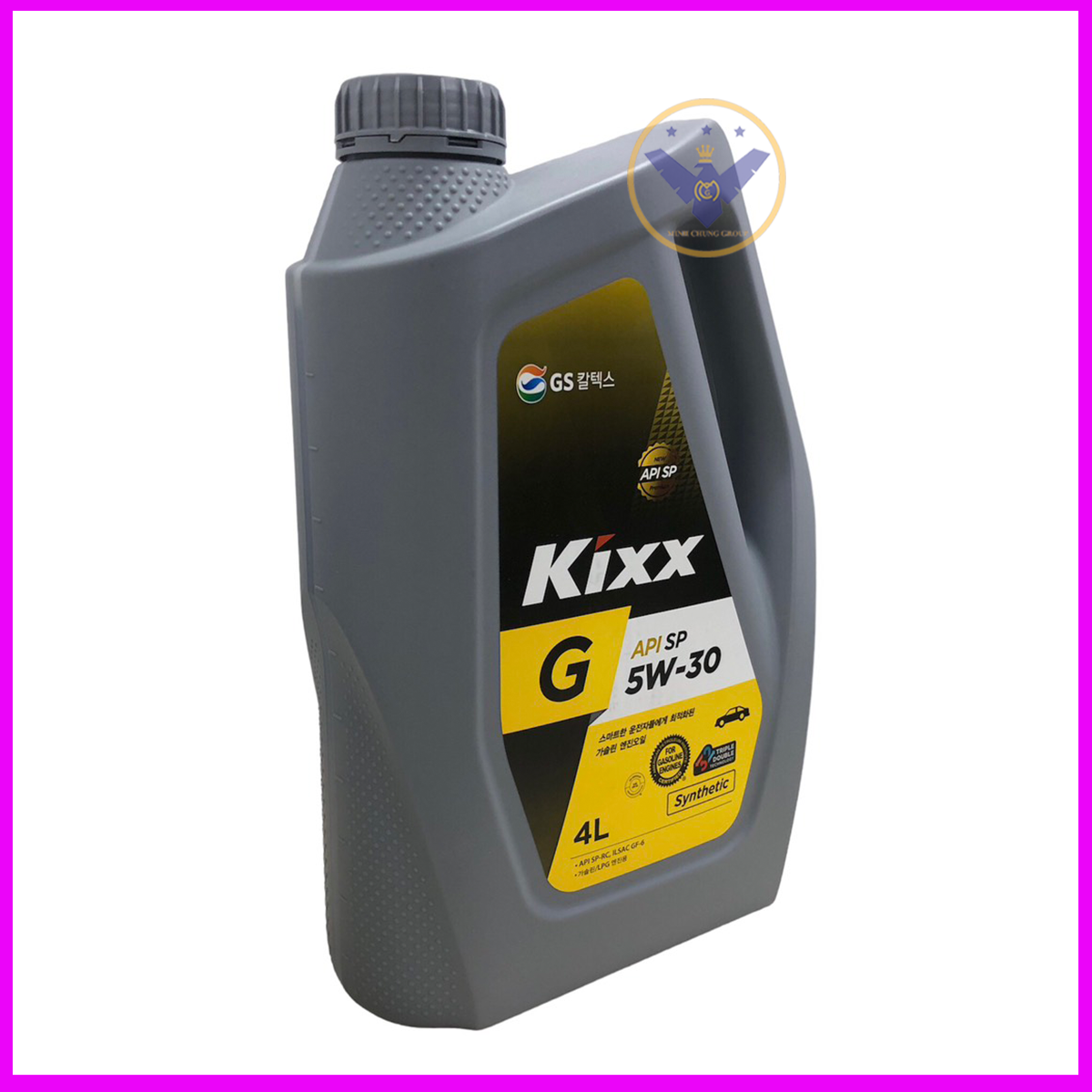 Dầu nhớt ô tô tổng hợp Kixx G API SP 5W30 Hàn Quốc can 4L - Tặng khăn lau xe ô tô