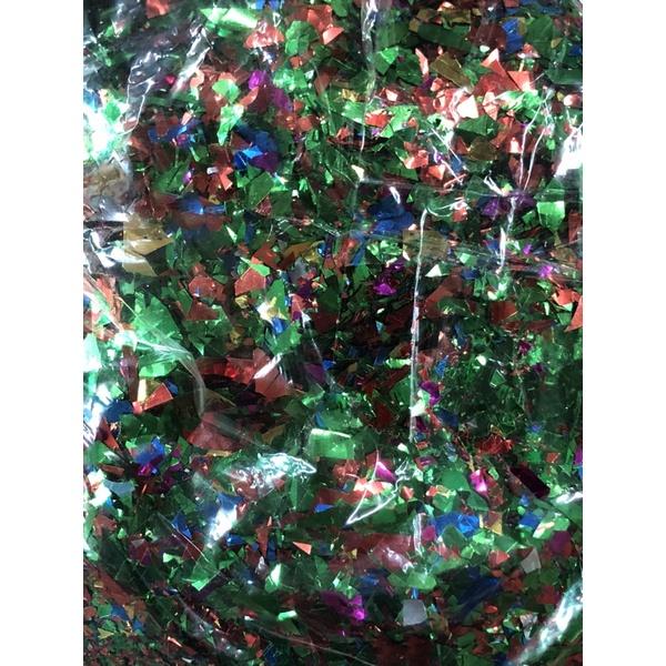 1kg kim tuyến giấy kiếng vụn bỏ bong bóng kim sa óng ánh kim tuyến đám cưới