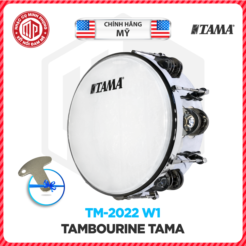 Trống lắc tay, Lục lạc gõ bo, Tunable Tambourine - Tama TMT-10 (TMT10) - Nhiều màu lựa chọn - Hàng chính hãng