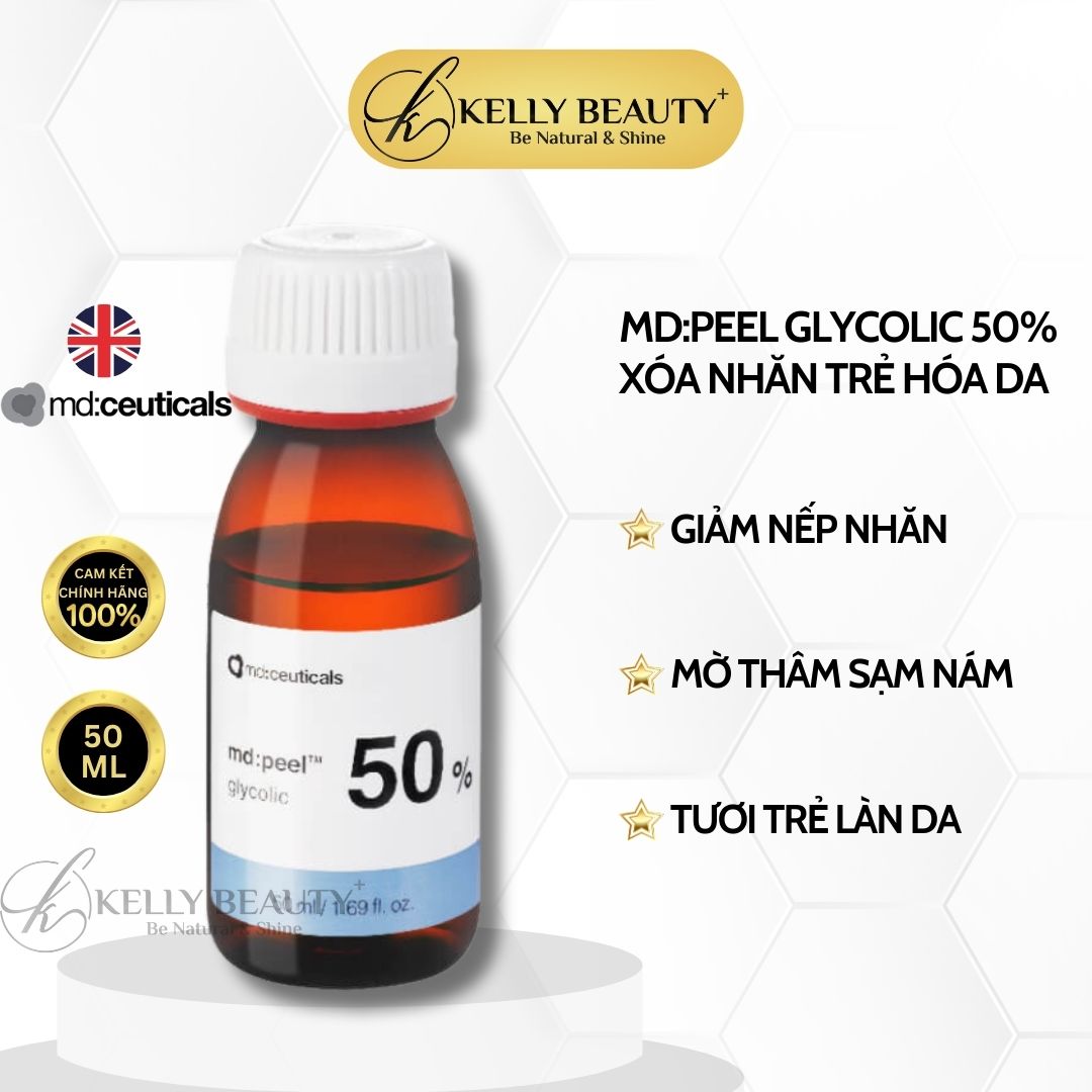 Peel Xóa Nhăn Trẻ Hóa Da MD:PEEL Glycolic 50% - MD:Ceuticals | Kelly Beauty