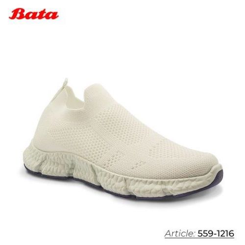 Giày sneaker màu trắng Thương hiệu Bata 559-1216