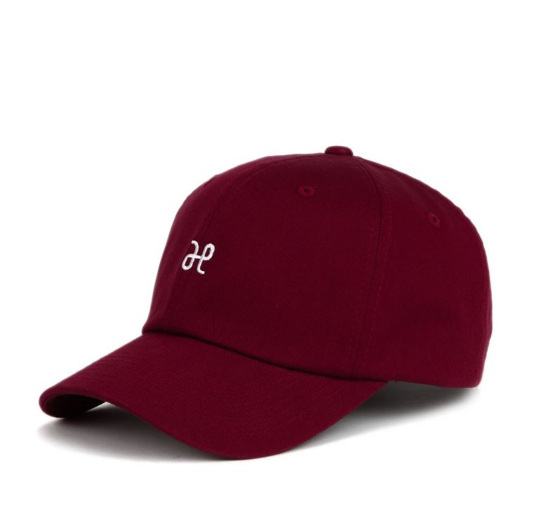 PREMI3R Mũ lưỡi trai Nón ballcap TIMES LIP X artHAM BURGUNDY Mũ lưỡi trai phong cách hàn quốc nón thương hiệu chính hãng