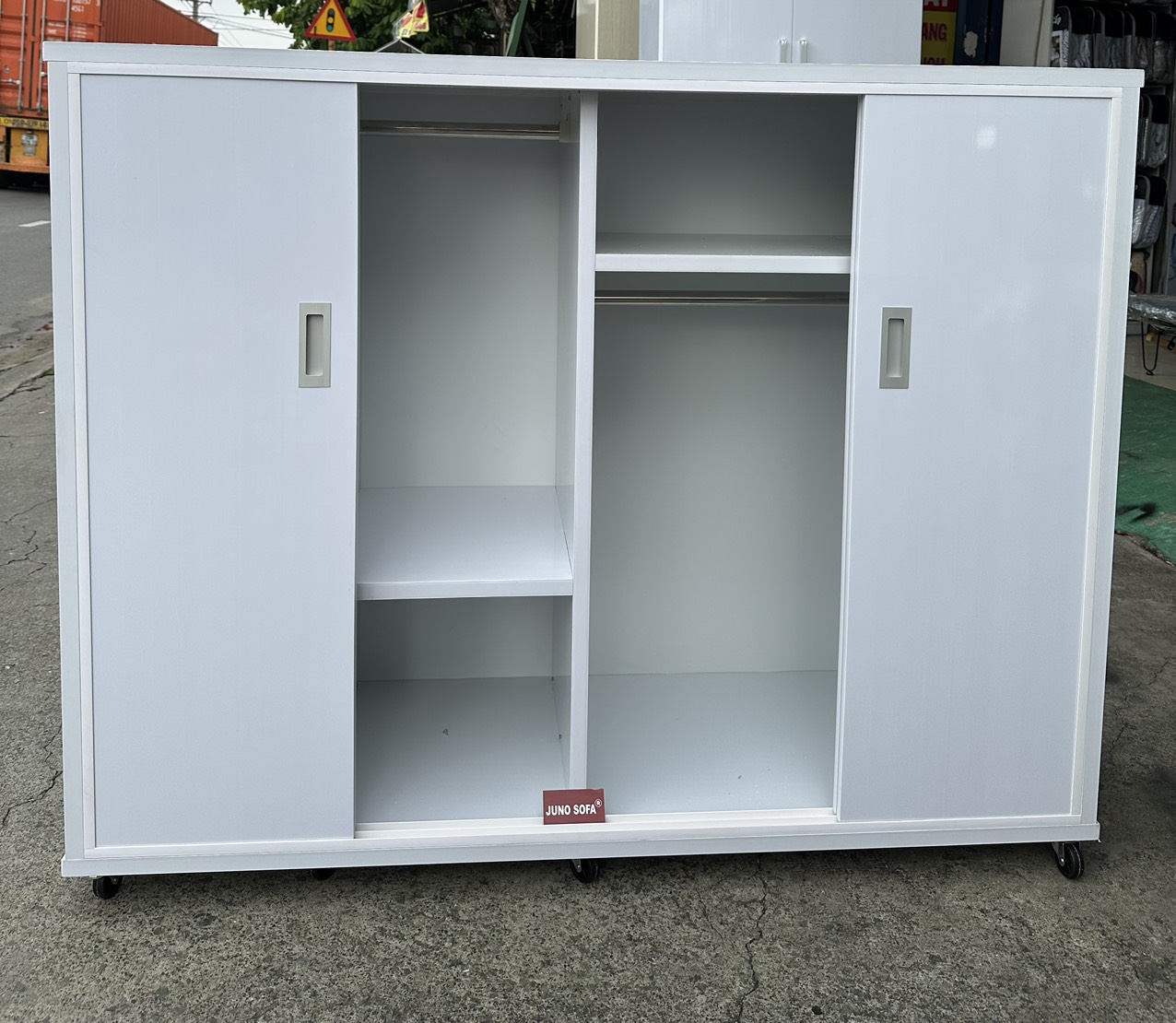 Tủ lùa nhiều ngăn Juno Sofa ngang 1m5 x Cao 1m2 x sâu 45 cm.